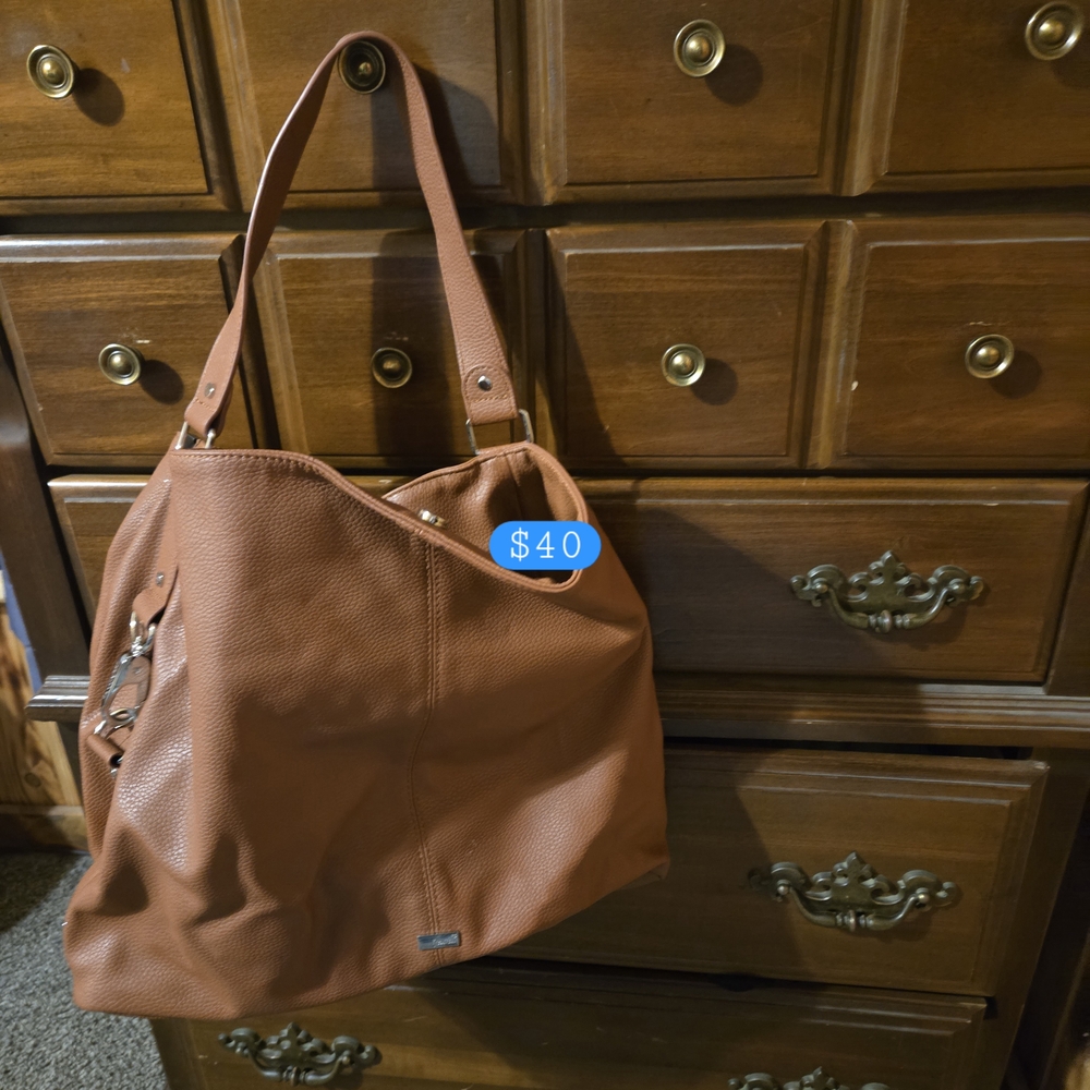 Brown Leather Tote Bag